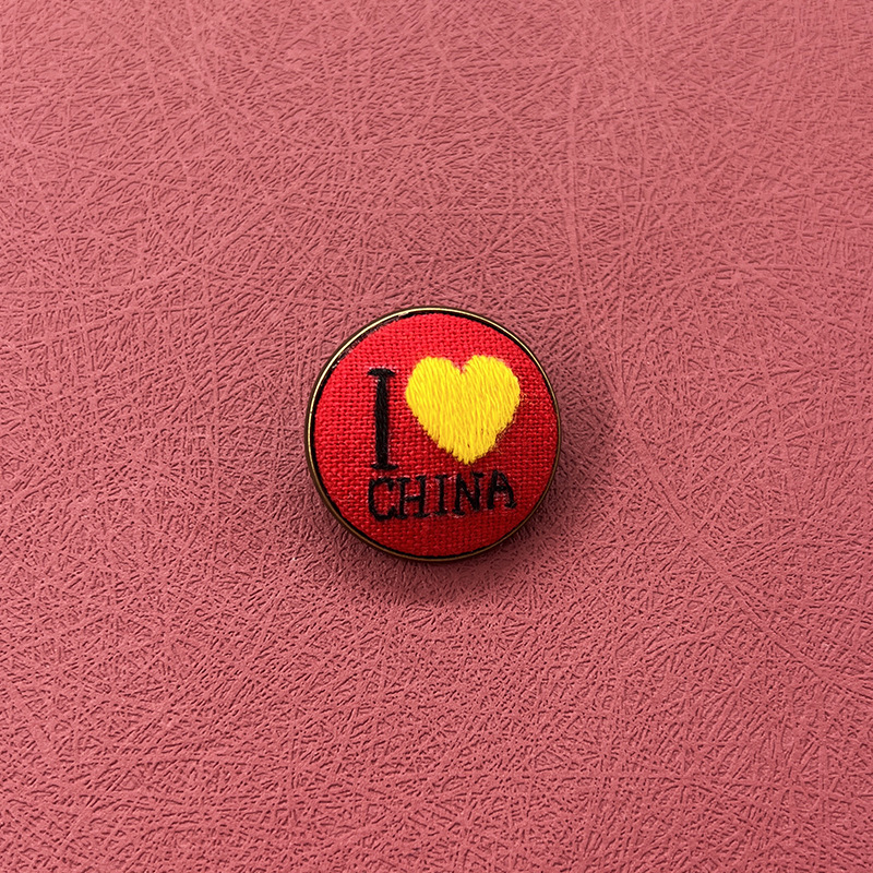 China lapel badge plastic hoop-25mm diameter