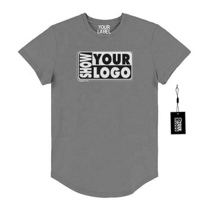 Drop Hem Muscle Quick Dry Sport <span class=keywords><strong>T</strong></span> <span class=keywords><strong>Shirt</strong></span> Logo personalizzato stampa <span class=keywords><strong>T</strong></span> <span class=keywords><strong>Shirt</strong></span> <span class=keywords><strong>Slim</strong></span> <span class=keywords><strong>Fit</strong></span> Fashion Design <span class=keywords><strong>t</strong></span>-<span class=keywords><strong>shirt</strong></span> aderenti <span class=keywords><strong>uomo</strong></span> - Product Image 1
