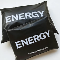 Sac d'expédition en polyéthylène noir écologique personnalisé OEM/ODM, sac d'emballage durable pour vêtements