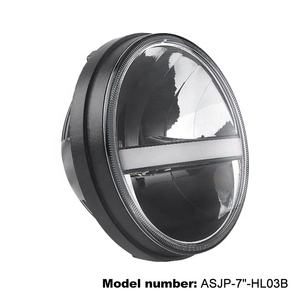 Faro LED de Haz Sellado de 7 Pulgadas con Anillo Halo Antiparpadeo de 24 V y 12 V con Luz de Conducción Diurna y Señal Ámbar para Jeep Wrangler JK TJ FJ Hummer <span class=keywords><strong>Defender</strong></span> - Product Image 5