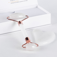 Jade naturel Gua Sha rouleau ensemble outil de Massage du visage pour les soins de la peau élimination des rides et Spa Relaxation ISO9001 certifié