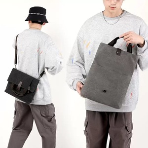 Sac à bandoulière de voyage d'affaires personnalisé en gros, grande taille, <span class=keywords><strong>pour</strong></span> ordinateur portable, sac à livres, sacoche vintage en toile <span class=keywords><strong>pour</strong></span> hommes - Product Image 2