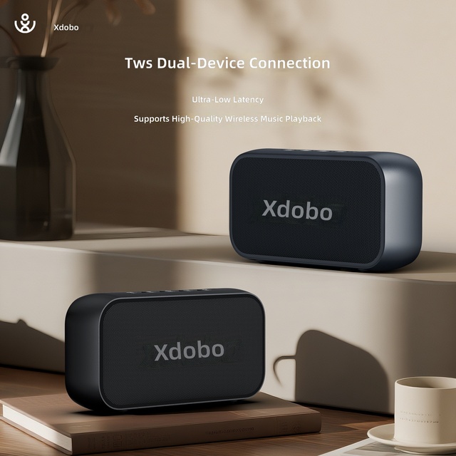 XDOBO Luxe Mini Portable Outdoor for Speaker with AUX 10W High-Fidelity IPX-5 Waterproof 1000-2000mAh Battery