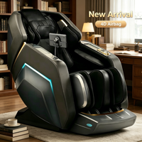 Fauteuil de massage L36 4D avec airbags, rail SL de 135 cm, corps entier, zéro gravité, écran tactile et commande vocale, compresse chaude pour la maison et le spa