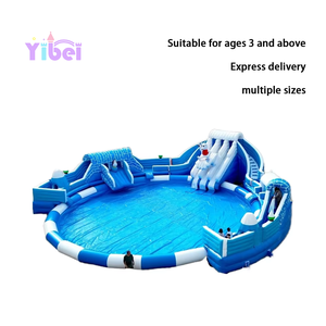 <span class=keywords><strong>Parc</strong></span> aquatique extérieur commercial de haute qualité pour enfants et adultes grande piscine château <span class=keywords><strong>gonflable</strong></span> toboggan château de neige - Product Image 2
