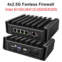 Mini PC Industrial Sin Ventilador Topton, Versión Superior, Intel I7 I5 8505 J6412 J5005 6305, 4x 2.5G LAN, Servidor Doméstico, PfSense, Proxmox, AES-NI