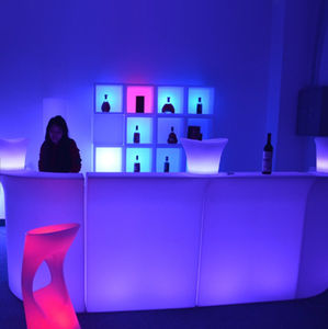 Meubles de bar en plastique modernes en vente chaude, éclairage de table de bar LED pour discothèque, comptoir de bar pour la maison - Product Image 6