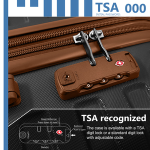 Elegant <strong>Black</strong> Design Luggage Set 6 Pcs ABS Hard Shell <strong>Suitcases</strong> with TSA Locks China Factory High Quality Products for Travel - Product Image 3