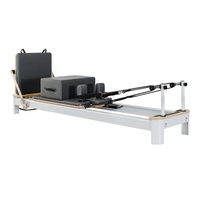 Lit de Pilates en alliage d'aluminium, petit modèle noir et blanc, pour studio de yoga et salle de sport, Reformer Shandong Texas