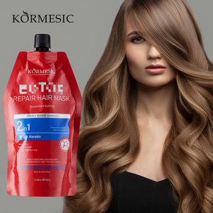 KORMESIC 350g Masque capillaire professionnel OEM personnalisé en gros, hydratant, anti-frisottis, nourrissant, à la kératine, fortifiant - Product Image 1