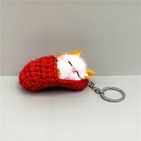 Mini porte-clés en peluche de chat en forme de fromage, écologique, durable, doux, en peluche, accessoires de poupée, cadeau