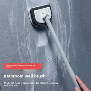 Wholesale Bathroom Cleaning Brush Tile Wall <b>Bathtub</b> PP Long <b>Handle</b> <b>Replacement</b> Head Household Dead Corner Artifact Wash - Product Image 2