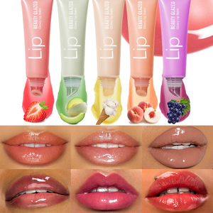 BEAUTY GLAZED Fruity Glow Lip Jelly Tint Balm Hidratante de larga duración Líneas suaves de labios Reduce Plumping Lip Gloss - Product Image 2