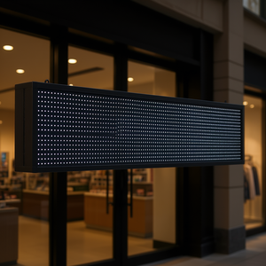 Pantalla LED Programable a Todo Color P10 de 40x8 Pulgadas, Letrero Digital Desplazable para Instalación Fija en Interiores - Product Image 2