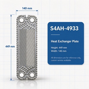 Plaque d'échangeur de chaleur en acier inoxydable Sondex S4a/<span class=keywords><strong>S8a</strong></span> 304/316 pour échangeur de chaleur à plaques jointées - Product Image 1