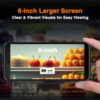 Offre spéciale TC60 IP67 6 pouces écran d'affichage octa-core 23Ghz CPU 4 + 64GB 1D 2D Scanner 13MP + 5MP caméra 5000mAh batterie UHF/RFID PDA