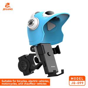 Support <span class=keywords><strong>de</strong></span> téléphone universel pour moto JQ-099 avec pare-soleil mignon en forme <span class=keywords><strong>de</strong></span> casque 360° °   Support <span class=keywords><strong>de</strong></span> guidon rotatif pour vélo et véhicule électrique - Product Image 3
