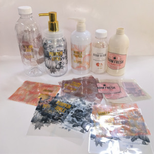 In ấn kỹ thuật số nhiệt thu nhỏ tay áo nhãn phim cho chai bọc thu nhỏ phim ảnh Pet PVC Stickers với Hot vàng lá dập - Product Image 2