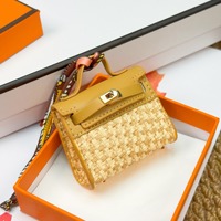 Petit Portefeuille de Luxe en Cuir PU, Porte-Monnaie, Étui pour Écouteurs Airpods, Pochette Designer, Pendentif, Porte-clés, Cadeau Cartoon