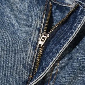Nuevos Jeans Clásicos Rasgados para Hombre al por Mayor, Jeans Acampanados Destruidos con Pintura y Bordados, Jeans Apilados para Hombre - Product Image 4