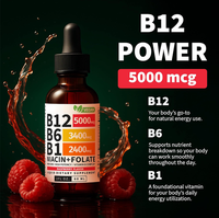 Gouttes buvables de Vitamine B12 – Complément végétalien pour l'énergie – Agent de dropshipping privé avec étiquette personnalisée et livraison rapide