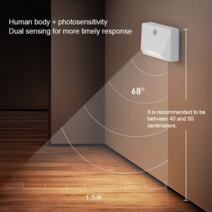 2026 Lampe LED d'angle et de pied de lit à détecteur magnétique, rechargeable USB, style nordique, 3000K, pour couloir et escalier - Product Image 3