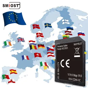 SMIOST Cartes Logiciel 2023 pour Mercedes Carte SD Carte Sat Nav Mise À Jour Navigation GPS pour Garmin Voiture A213 V19