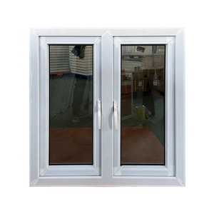 Fenêtre résistante aux ouragans Fenêtre en PVC Fenêtre à battants en UPVC pour maison aux Bahamas - Product Image 1