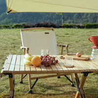 Voyage pique-nique jardin pliant Camping Tables et chaises ensemble Portable extérieur Camp meubles avec sac de rangement