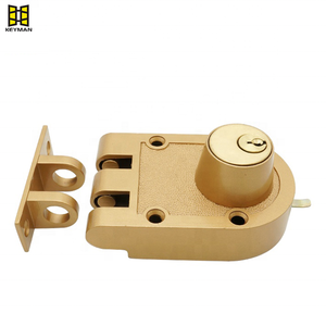 قفل جيمي بروف ذو الأسطوانة المزدوجة للباب، قفل ليلي مع مفتاح فتح، تصميم متين ومضاد للسرقة - Product Image 2