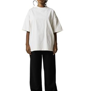 Camisetas Lisas de Cuello Redondo para Mujer, Camiseta con Logotipo, Talla Grande, Alta Calidad, 100% Algodón, Mangas Cortas, Camisetas de Talla Grande para Mujer - Product Image 1