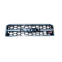 Nouvelle calandre avant en plastique de style GR avec feux de jour à LED pour LC70/LC76/LC79 en noir et argent chromé