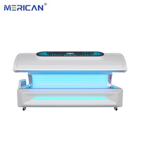 Équipement de beauté pour usage domestique Merican, lit de bronzage solaire avec lotion bronzante sans soleil, machine de bronzage rapide