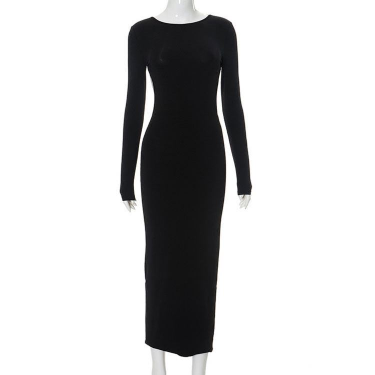 sachin and babi light blue dress Plain Black Long Dresses