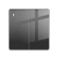 Nouvelles prises murales de luxe du Royaume-Uni avec prise USB, 1, 2 ou 3 prises, panneau en verre trempé, interrupteur à bouton-poussoir, laiton durable, IP21, neuf
