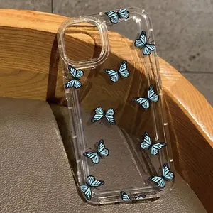 Cartone animato farfalla <span class=keywords><strong>bianca</strong></span> custodia trasparente per <span class=keywords><strong>IPhone</strong></span> 16 15 14 13 12 Mini <span class=keywords><strong>11</strong></span> <span class=keywords><strong>Pro</strong></span> Max X XR XS 7 8 Plus SE2 <span class=keywords><strong>Cover</strong></span> morbida con cuscino d'aria - Product Image 6