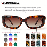 Lunettes de soleil carrées rétro en acétate épais pour hommes et femmes, verres teintés orange, monture épaisse vintage