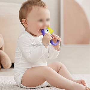 Lot de hochets et anneaux de dentition en silicone souple pour bébés, jouets sensoriels d'apprentissage, cadeaux pour bébés - Product Image 3