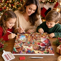 Nouveauté : Kit de Dessin et Peinture 5D Perles Thème Père Noël pour Décoration Maison – Produits DIY Noël 2026
