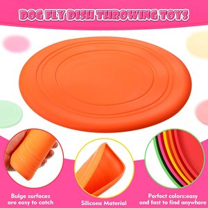Disco Volador de Silicona Plegable con Logotipo Personalizado al por Mayor, para Adultos y Niños, Disco Volador para Mascotas al Aire Libre para Perros - Product Image 2