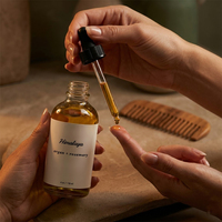 Sérum de croissance capillaire à l'huile de romarin et à la biotine - Traitement fortifiant du cuir chevelu avec parfum personnalisé unisexe pour tous les âges