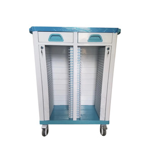 Carrito de Historiales Médicos Jinbokang 370x850x1520mm de Plástico ABS con Ruedas para Uso Hospitalario - Product Image 5