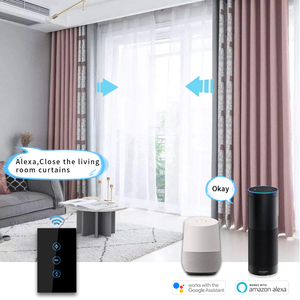 Bingoelec 2200W US AU Style Intelligent Smart Touch Cortina ventanas Wifi Interruptor de pared para Asistente de hogar - Product Image 5