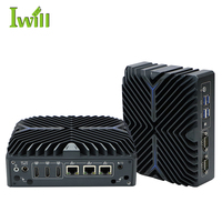 Mini PC Sin Ventilador I5 1235U Diez Núcleos 32GB RAM DDR5 Compatible con Ranura SIM I225 Lan Mini PC Industrial