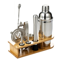 Kit de préparation de cocktails en acier inoxydable, ensemble d'accessoires pour cocktails, shaker à cocktails, kit de barman, ensemble cadeau pour cocktails