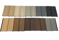 Panneaux muraux composites WPC écologiques, décoration bois, résistance aux UV, imperméables, anti-humidité, garantie 5 ans, installation facile