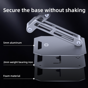 Approvisionnement d'usine ergonomique en alliage d'aluminium réglage multi-angle pliable support de jeu de bureau tablettes ordinateur portable sur bureau support PC - Product Image 5