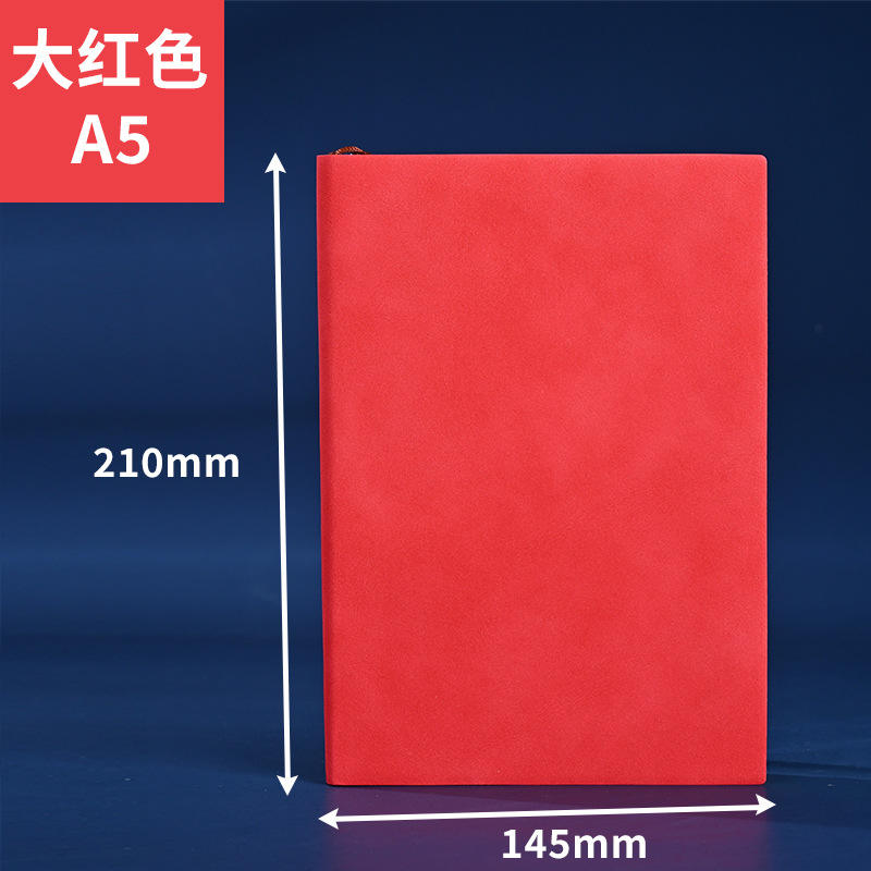 A5 cuir souple grand rouge-page 200