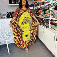 Robe longue africaine de haute qualité avec motif diamant, style musulman, grande taille, élégante