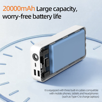 Grosir pengisi daya telepon portabel 40000mha Bank daya Pour Tlphone 40000 Mah logo kustom Powerbank baterai eksternal untuk